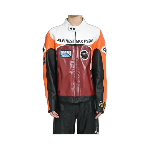 Race Craft Leather Jacket / Org