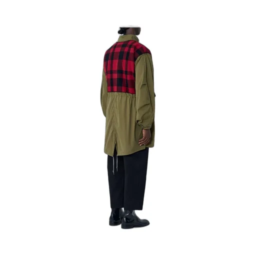 Junya Watanabe Man Checked Drawstring Coat