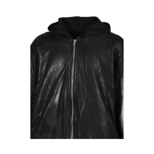 Leather Bomber / Black