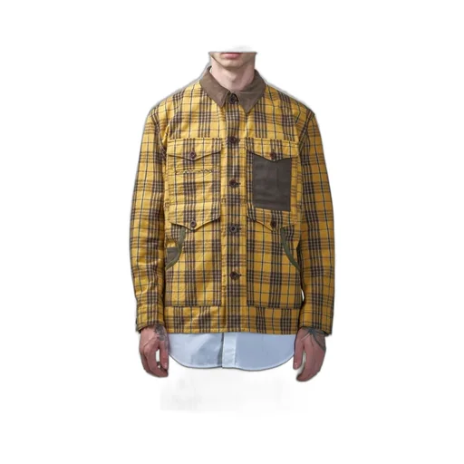 Junya Watanabe Man Plaid Patterned Flannel Jacket