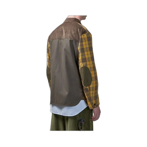 Junya Watanabe Man Plaid Patterned Flannel Jacket
