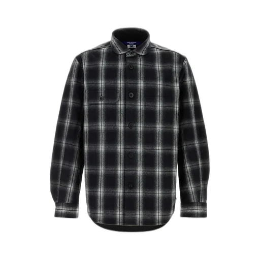 Junya Watanabe Man Checked Curved Hem Shirt