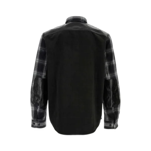 Junya Watanabe Man Checked Curved Hem Shirt