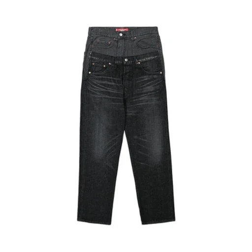 Junya Watanabe Man Patchwork Panelled Straight-Leg Jeans