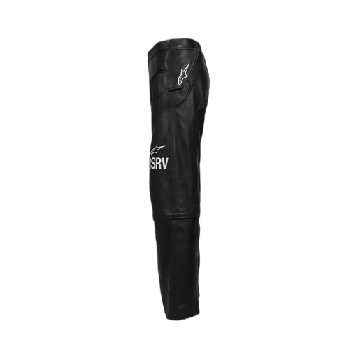 Neo Bat Leather Pants / Black