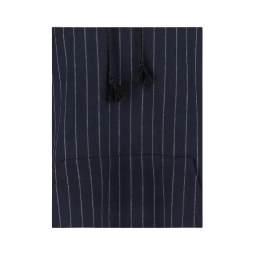 Junya Watanabe Man Pinstripe Drawstring Hoodie