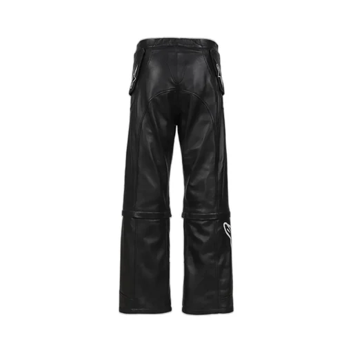 Neo Bat Leather Pants / Black