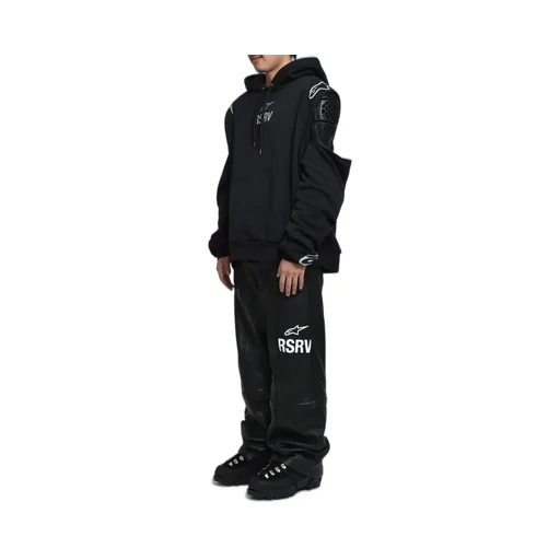 Neo Bat Leather Pants / Black