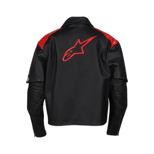 Hagaze Leather Jacket / Blk Red
