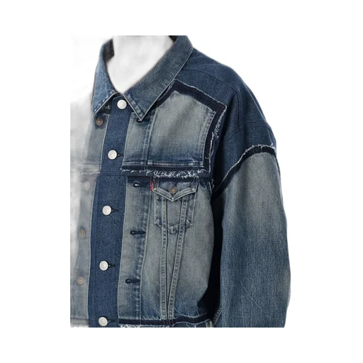 Junya Watanabe Raw-Cut Edge Denim Jacket