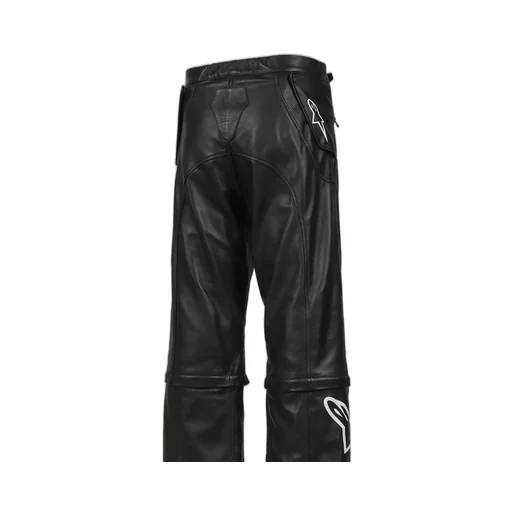Neo Bat Leather Pants / Black