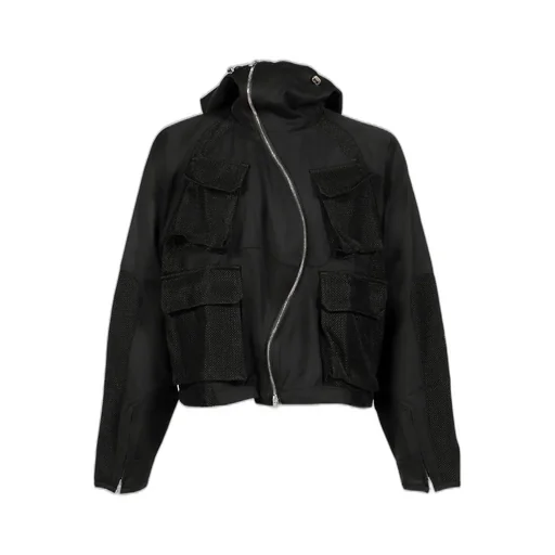 Aire Curved Zip Game Jacket / Blk