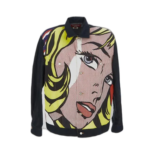 Junya Watanabe Man Graphic Printed Denim Jacket
