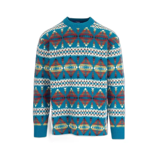 Junya Watanabe Man Jacquard Crewneck Sweater