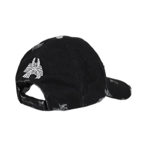 Director Damaged Denim Cap / Blk