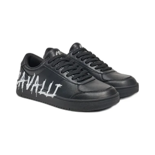 Just Cavalli Logo-Printed Lace-Up Sneakers