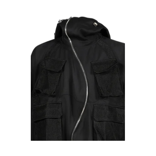 Aire Curved Zip Game Jacket / Blk