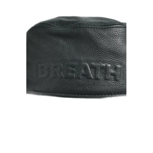 Emboss Leather Hat / Black