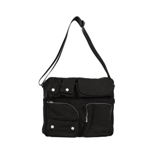 Multi Pocket Messenger Bag / Blk