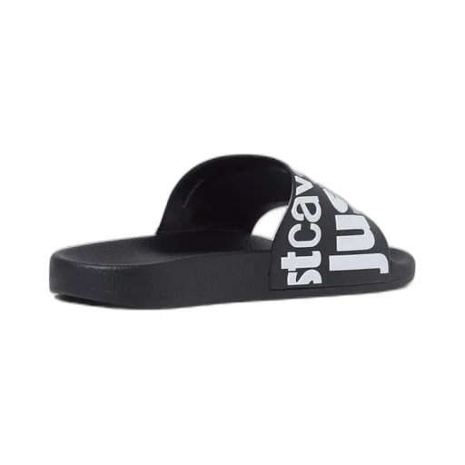 Just Cavalli Logo-Printed Open-Toe Slides