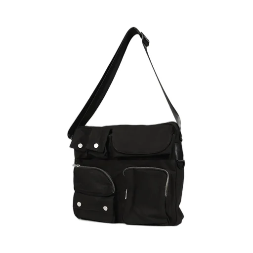 Multi Pocket Messenger Bag / Blk