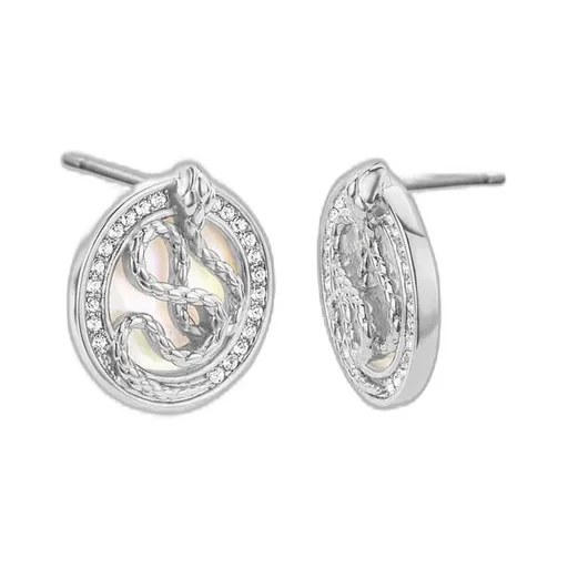 Just Cavalli Logo Embellished Earrings