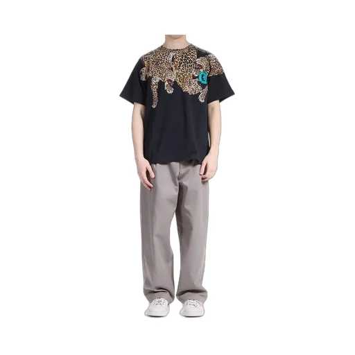 Just Cavalli Logo Printed Crewneck T-Shirt