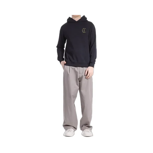 Just Cavalli Logo Embroidered Long-Sleeved Hoodie
