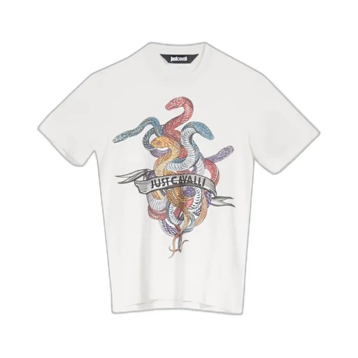 Just Cavalli Graphic Printed Crewneck T-Shirt