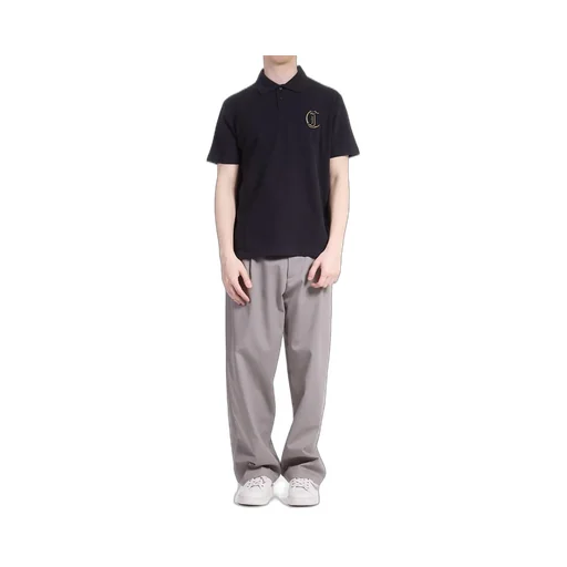 Just Cavalli Logo Embroidered Short-Sleeved Polo Shirt