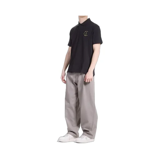 Just Cavalli Logo Embroidered Short-Sleeved Polo Shirt