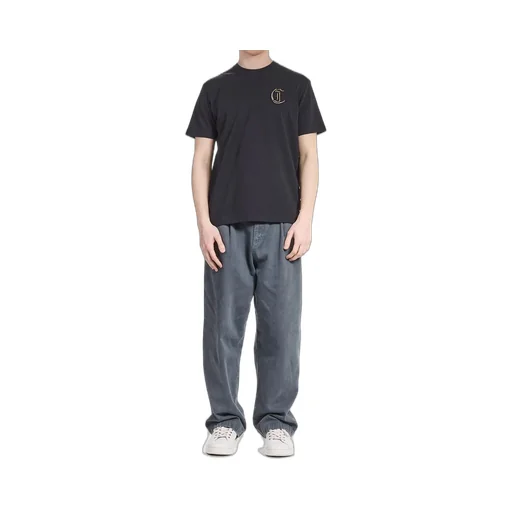 Just Cavalli Logo Embroidered Crewneck T-Shirt