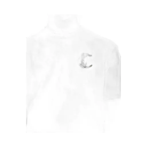 Just Cavalli Logo Embroidered Crewneck T-Shirt