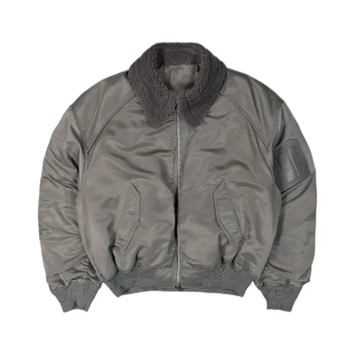Juun J Zip-Up Long Sleeved Bomber Jacket