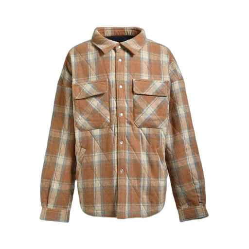 Quilting Check Shirt / Brw