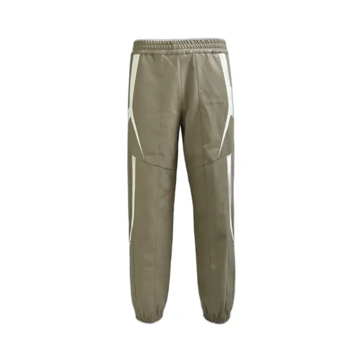 Faux Leather Lambo Track Pants / Bei