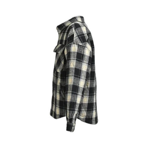 Quilting Check Shirt / Black