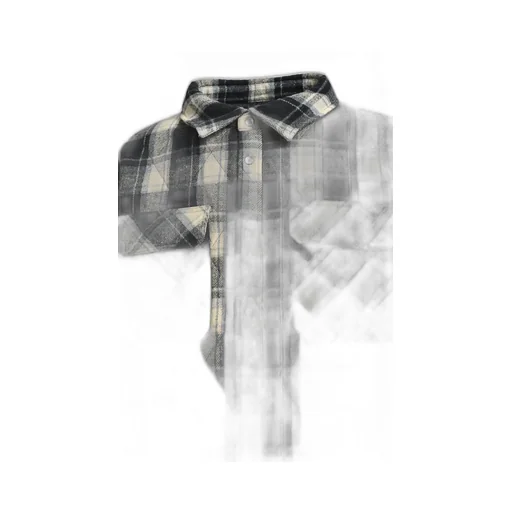 Quilting Check Shirt / Black