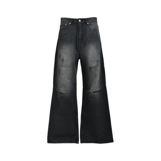Coating Damage Denim Pants / Blk