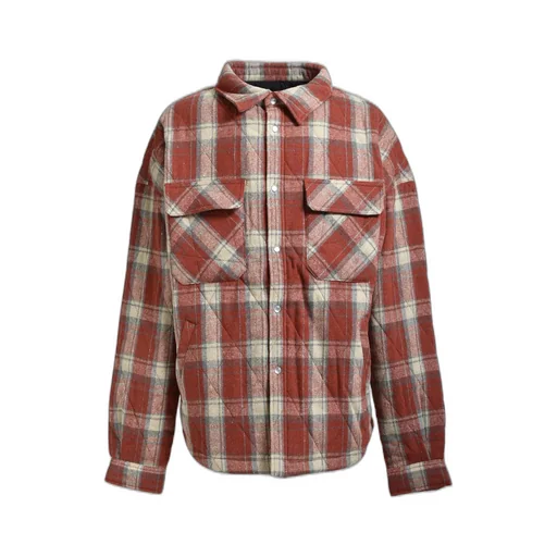 Quilting Check Shirt / Org