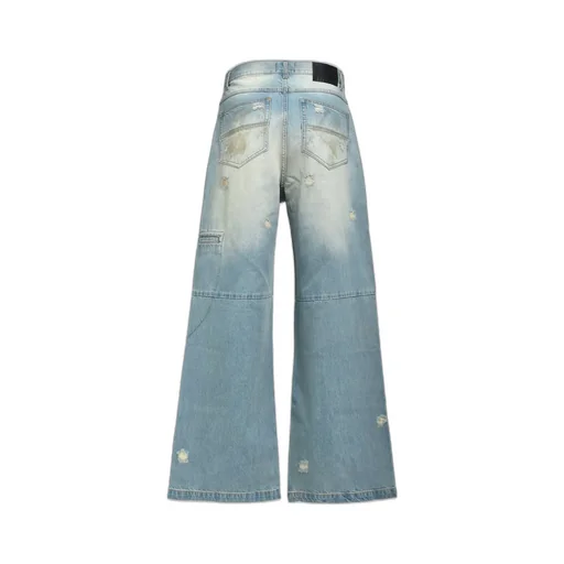 Coating Damage Denim Pants / Ind