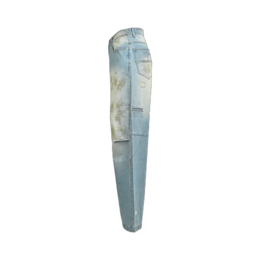 Coating Damage Denim Pants / Ind