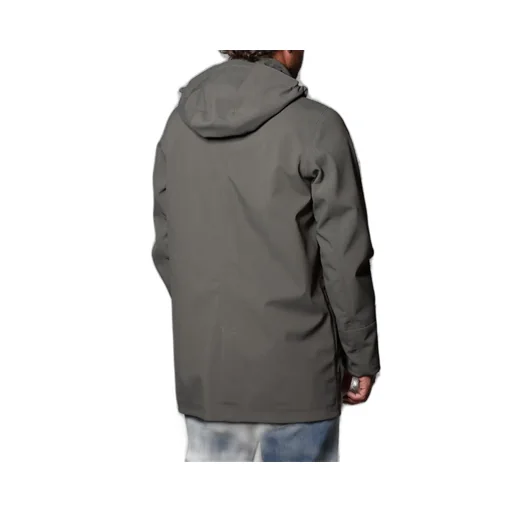 K-Way Logo Patch Hooded Jacket