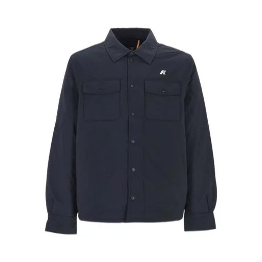 K-Way Logo Patch Press-Stud Jacket