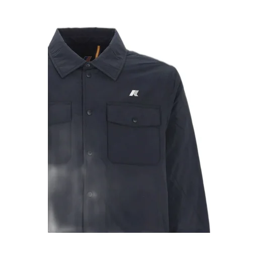 K-Way Logo Patch Press-Stud Jacket