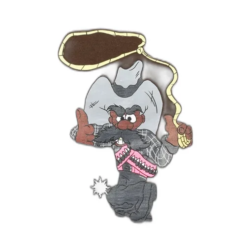 Texas Cowboy Tee / Brwn/Pink