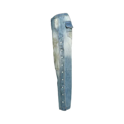 Coating Side Button Denim Pants / Ind