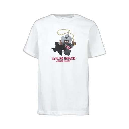 Texas Cowboy Tee / Wht/Pink