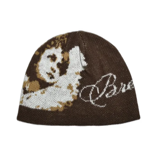 Angel Script Logo Mohair Beanie / Brw