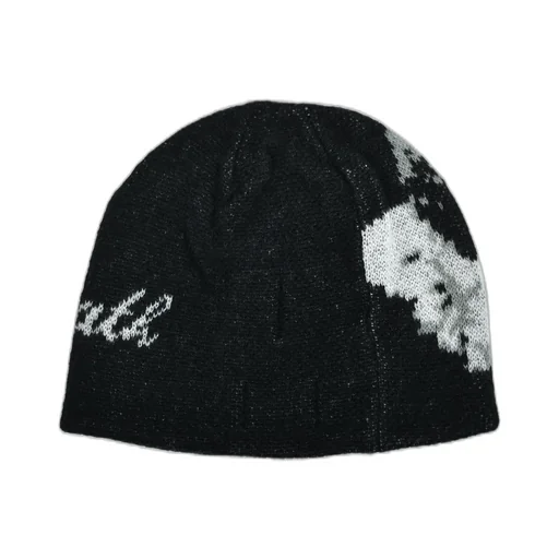 Angel Script Logo Mohair Beanie / Blk